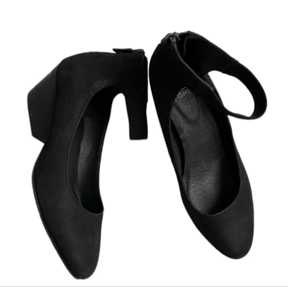 Eileen Fisher Women Ankle Strap Wedge Leather Shoes sz 10